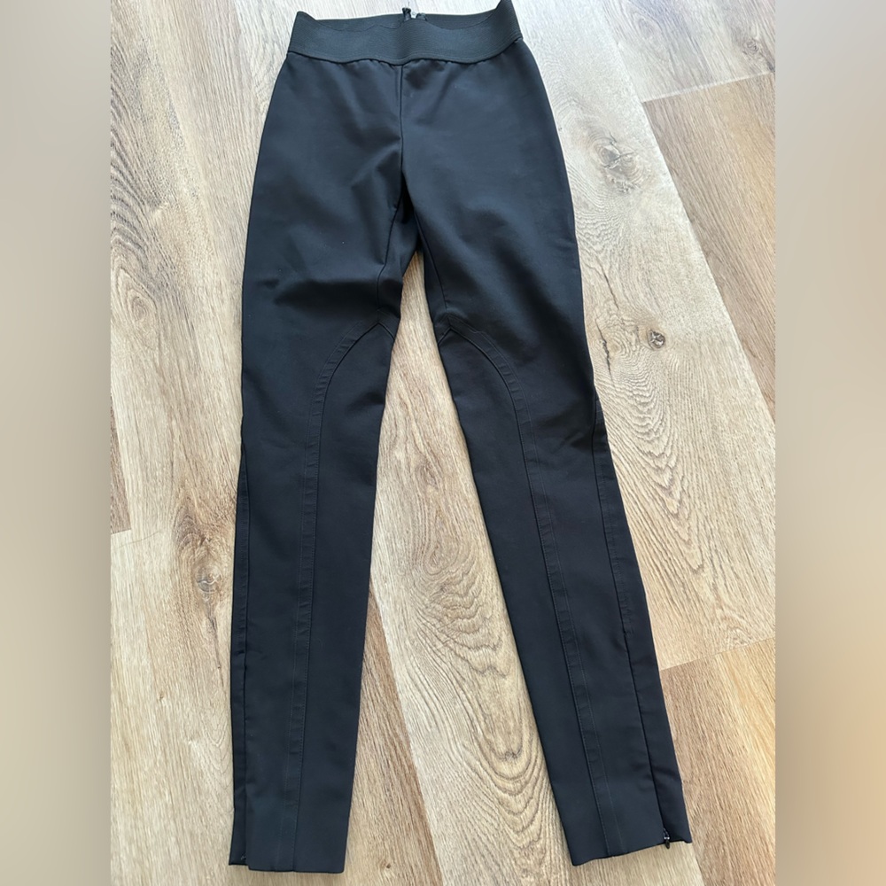 Stella McCartney black slim trousers size 36 w zippers at end- like new!